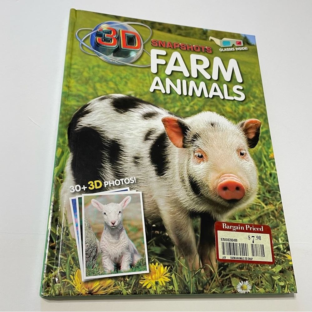 3D SNAPSHOTS Farm Animals - with 3D Glasses Hardcover